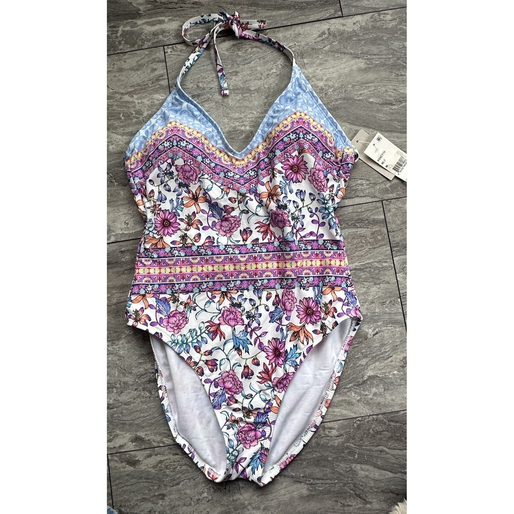 KENNETH COLE NEW NWT 1 PC SWIM SWIMMING SUIT MEDIUM MSRP 98$ 0155